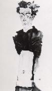 Egon Schiele Self portrait oil painting